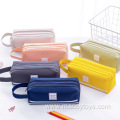 Two layers big capacity multipical pencil bag case